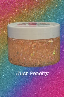 Just Peachy Glitter Hair Gel