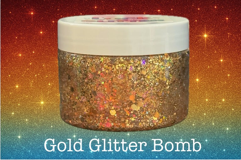 Gold Glitter Bomb Glitter Hair Gel