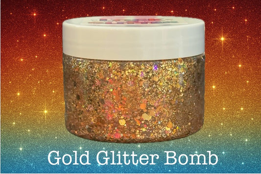 Gold Glitter Bomb Glitter Hair Gel